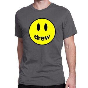 NWT Drew House Classic Logo T-shirt M Solid Charcoal Gray